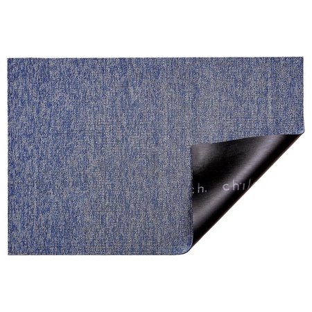 CHILEWICH 36 in. L X 24 in. W Blue Heathered Polyester/Vinyl Utility Mat 200551-008